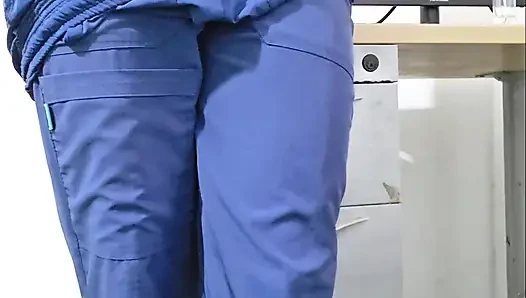 nurse plays alone at work No patients today!