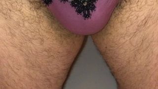 Pissing in my very small thong Pt.2