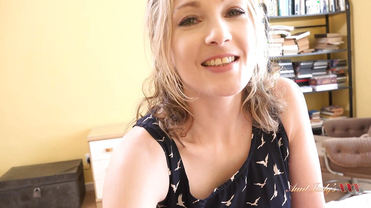 AuntJudysXXX - Your Busty MILF Landlady Princess Anna Catches You Watching MILF Porn