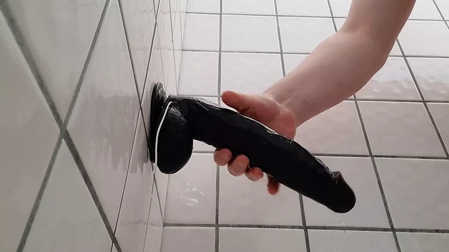 SLAMMING BBC DILDO UP MY ASS JerseyTrans