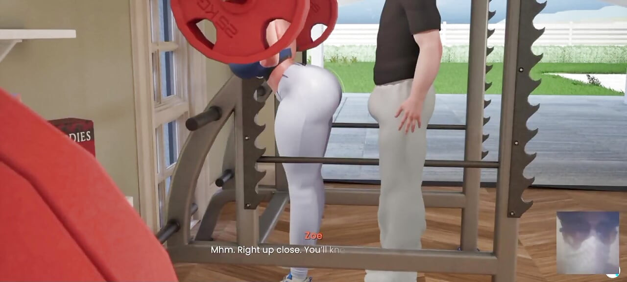 גוון מבנטן נדפקת במהלך אימון. היא מנסרת את הזין הקשה שלי ומזדיינת