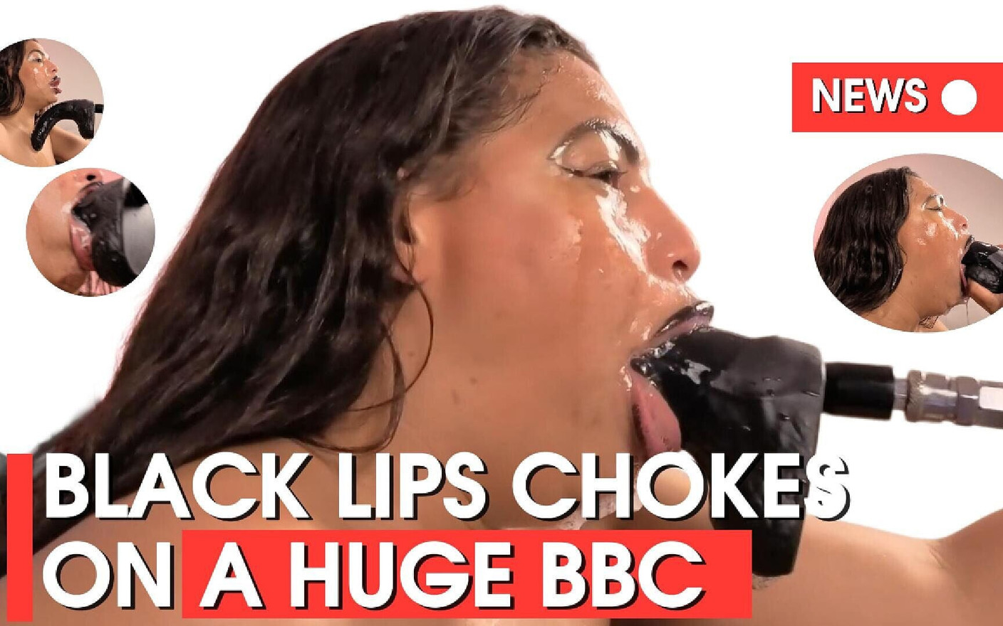 Labios Negros Se Atragantan Con Una Enorme BBC