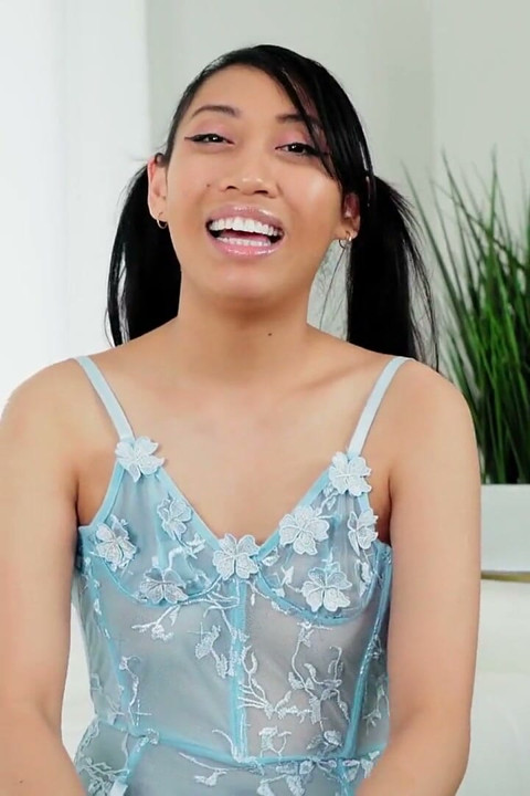 Throated - Hot Asian Babe Sucks All of the Juices Out of a Cock