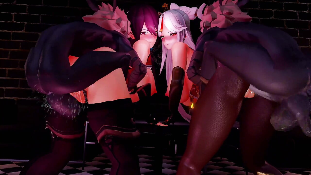Genshin Impacr - Horny Genshin Girls - Hardcore Sex & Moaning - 3D Hentai Animations