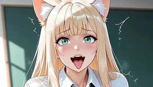 PAWG Slutty Student Squirting Milk From Her Enormous Tits! Anime Hentai Waifu Animated