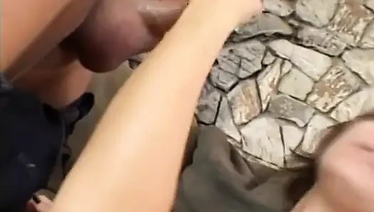 Horny bitch seduces the dude and fucks on the couch