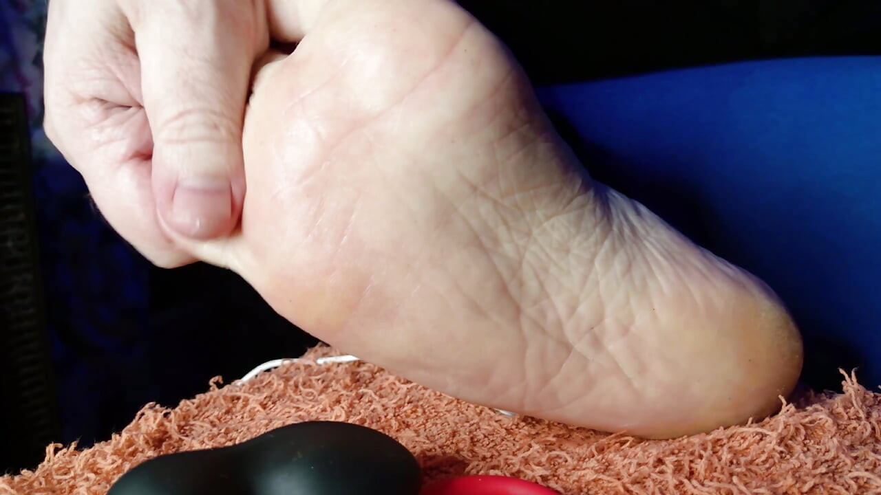 Putting Lotion On Daddys Feet