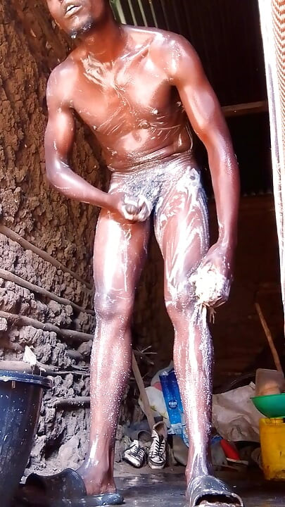 Gay Boy Bathroom In Mud House After A Day Went Out With Tiredness! Handsome One.