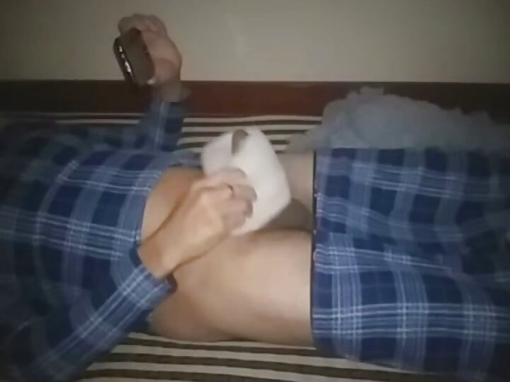 Jacking off while watching a video of my girlfriend.