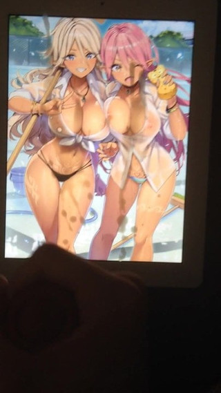 Sexy bronzeada anime meninas sop