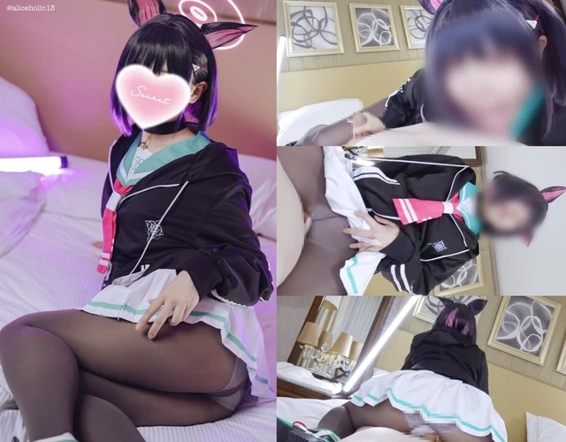 Blue Archive Kazusa Kyoyama Черные колготки и униформа: страстное и сладкое доение, безостановочное развлечение с кримпаем