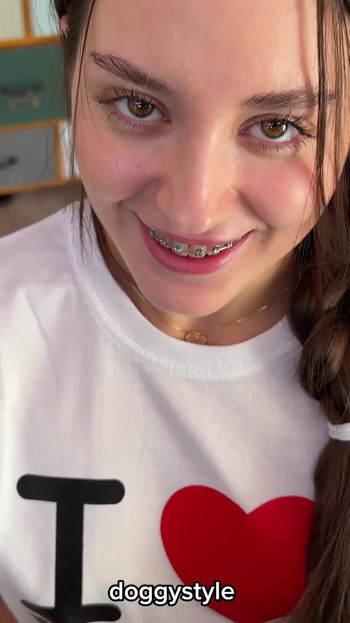 I Seduced My Step Sis When She Wearing "i Love Doggystyle" T-shirt and Missionary Cum Inside Her! | Clip 1