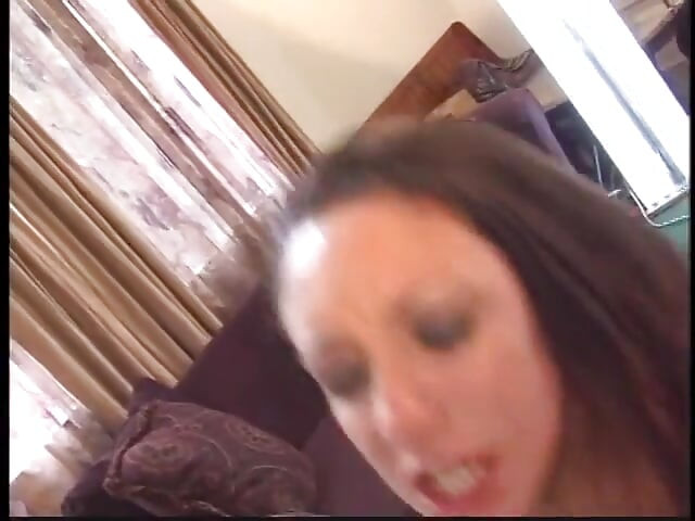 Eager brunette with small tits sucks and fucks black guy's pole and gets cream pie