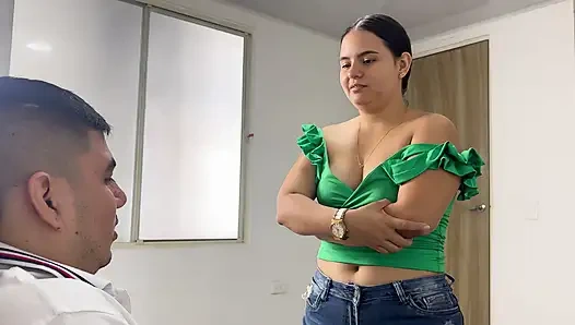 Home alone with my stepbrother, I need some cum