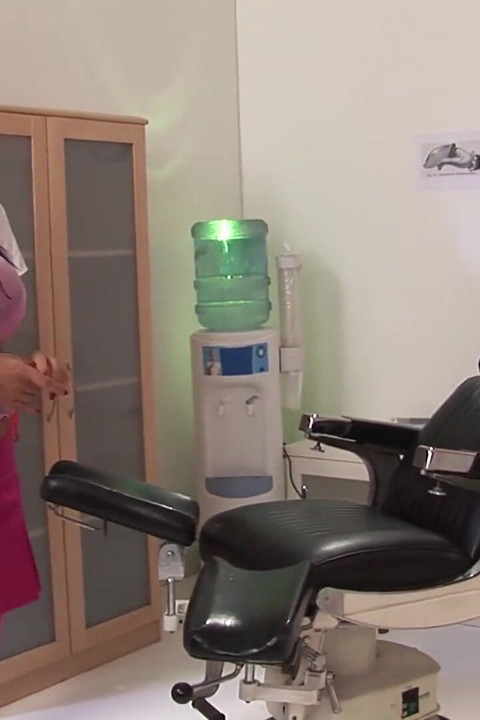 Patient threesome with doctor and nurse