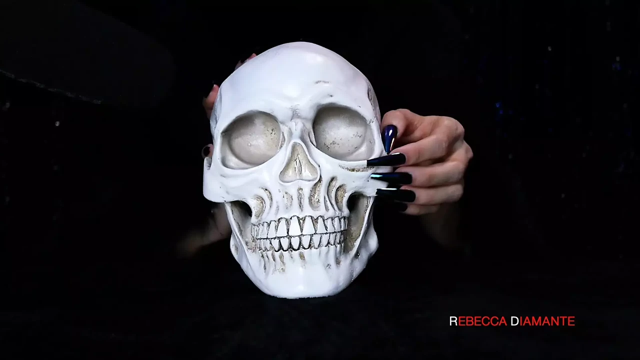 ASMR Skull Tapping With Long Nails I Don't Speak - Gentle Light Sounds for Studying Relax Relax