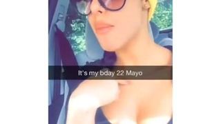 Bitch in car celebrating her birthday