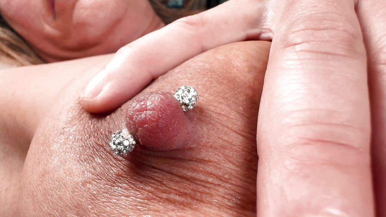 Nipple Piercing Worship - Changing Out My Nipple Rings and Nipple Tour