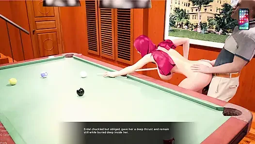 Esra in Istanbul 8 Esra spielt pool und es wird sehr heiß