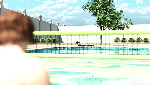 Matias Caught Alfred Massaging His Stepmom Big Boobs On Swimming Pool