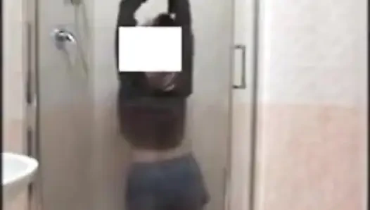 In the Shower with Pantyhose