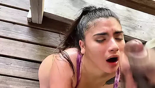 Latina Fucked in Miami Outside in Public by BBC