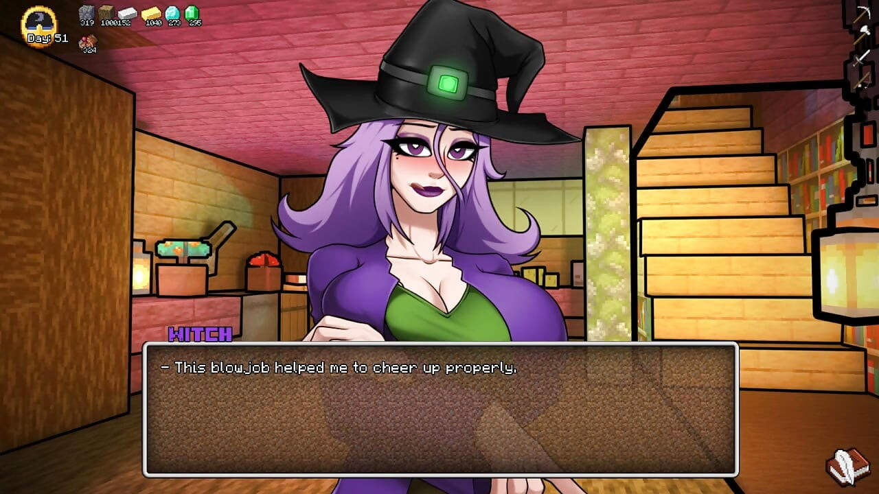 Minecraft Horny Craft - 16. rész - Horny Witch Blowjob by Loveskysanhentai