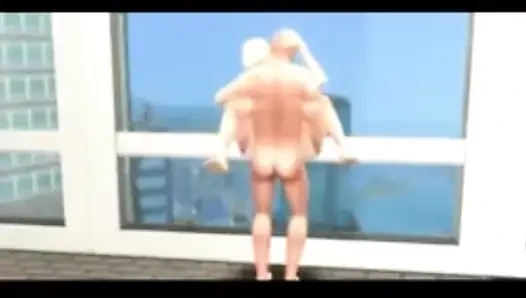 Sims 4 - büyük memeli üvey anne mutfakta dölleniyor