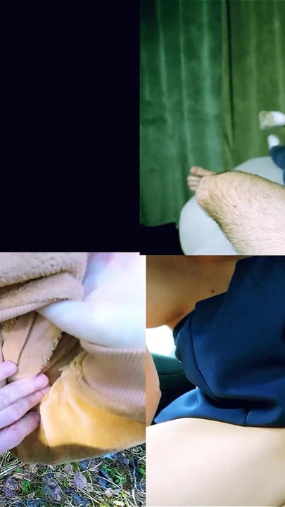 Slim Brunette in Pantyhose Performs Fantastic Footjob, Rimming and Handjob with Abundant Cumshot