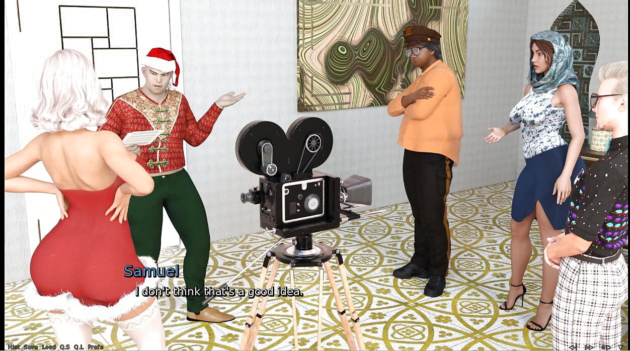 Laura Lustful secret christmas 2023 Filiming a sex movie