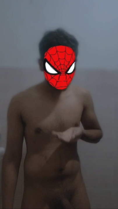 Hyderabadi boy flexing his body and average dick in the bathroom he has a hot body