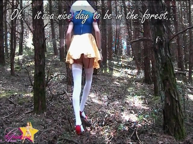 Sissy Snow White and the seven dildos