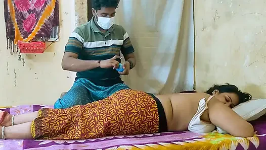 Horny Customer Gave Oil Massage and Fucked Desi Bhabhi Full Hard
