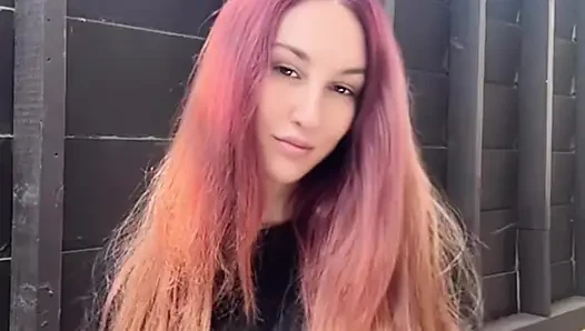 Italian big tits Milf Artemisia Love long hair fetish outdoor