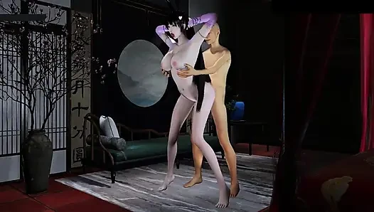 Богиня зависти Пламя - 3D анимация, хентай