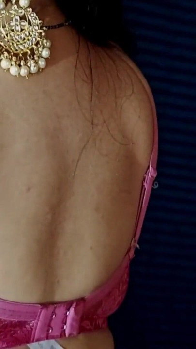 Hot desi indian sexy bhabhi teen girl hot saree bra full nude seduce big tits press | Clip 1