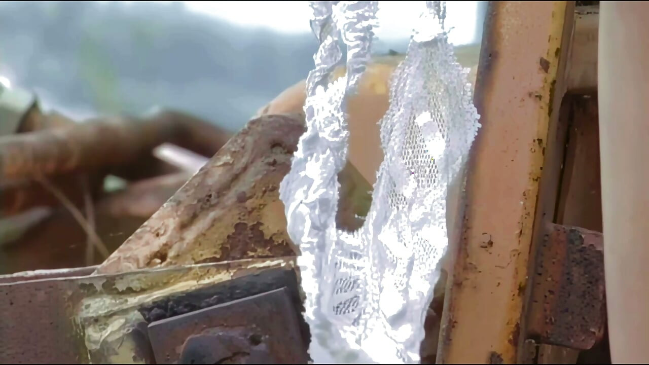 Engaged Couple Anal Sex on the Bulldozer