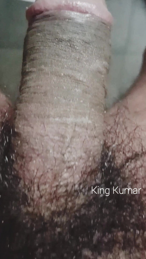King Kumar's hairy black Cock hot peeing 2