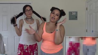 FLIPSLIDE CHALLENGE LOSER GETS A PANTSING WITH US GIRLS