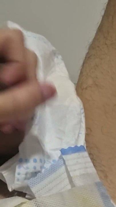 ABDL diaper Boy masturbation and Cumming in his diaper | Clip 1