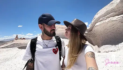 A Public quickie blowjob leads to fucking petite girlfriend at home - Date Night