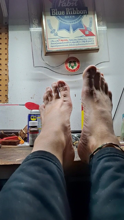 Feet up
