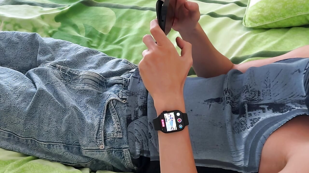 Cute Twink Keeps Playing Phone Games While Getting His Dick Sucked and Feet Licked