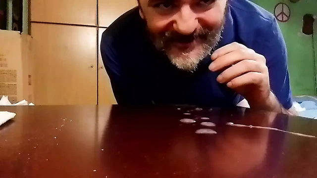 I clean myself after a sumptuous cumshot