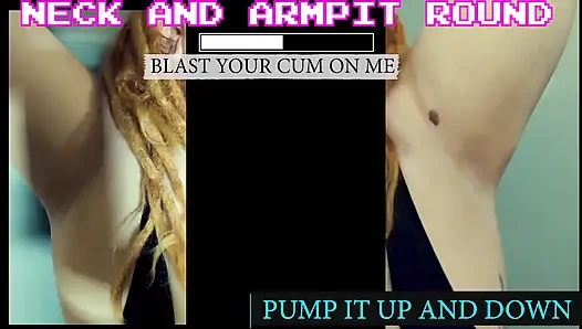 Дрочка на мою шею, подмышки и сиськи, игра дрочит это