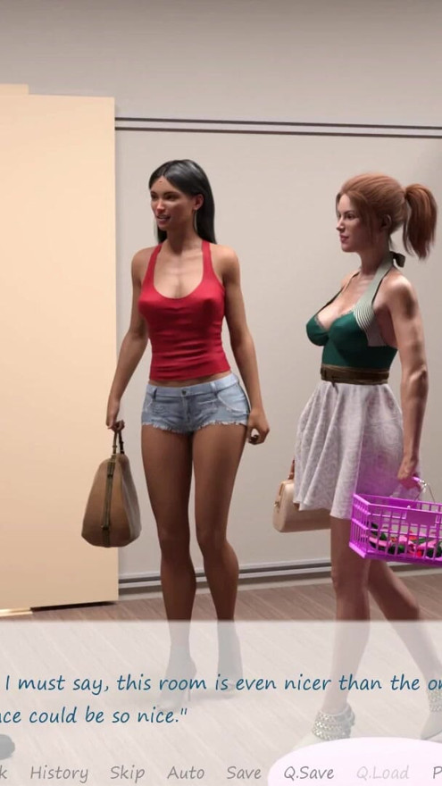 My stepbrother 's wife #38 Bella and Jennifer wore swimsuits and showed John-highlight | Clip 3