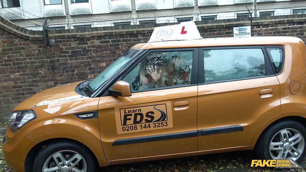 Fake Driving College - Fake Driving College Instructor Saves a Clueless Student From Failure with a Hard Cock Riding