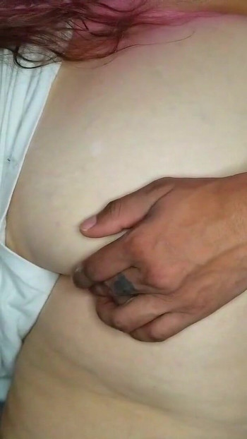 Captivating moment from "deep in my bbw neighbors throat and pussy"