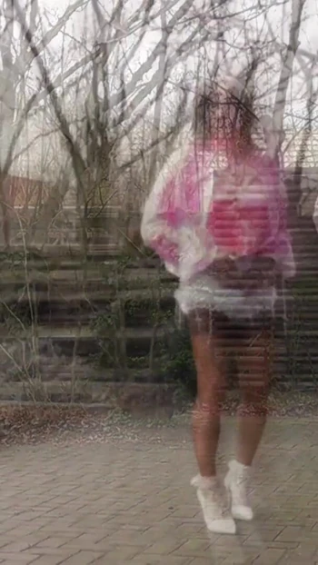 Key moment from "Wanking Sissy In Shiny Satin"