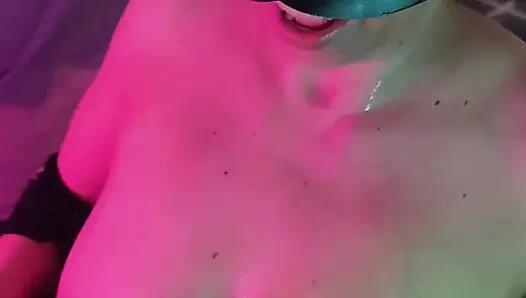 Mistress Domina pov blowjob slave finished on her big tits. Full scene on faphouse